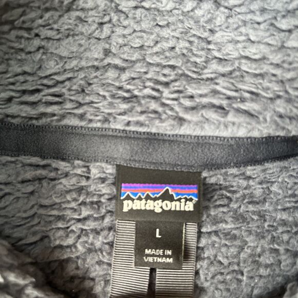 Patagonia Los Gatos 1/4 Zip Fleece Pullover Womens Large Smolder Blue Cozy Layer - Picture 2 of 6